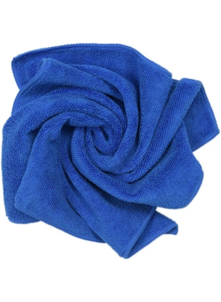 YelaJoy Premium Microfiber Detailing Towels, 340 GSM Lint Free Car Buffing Waxing Polishing Drying Towels (6, Blue, 16x16 Inch) - Image 2