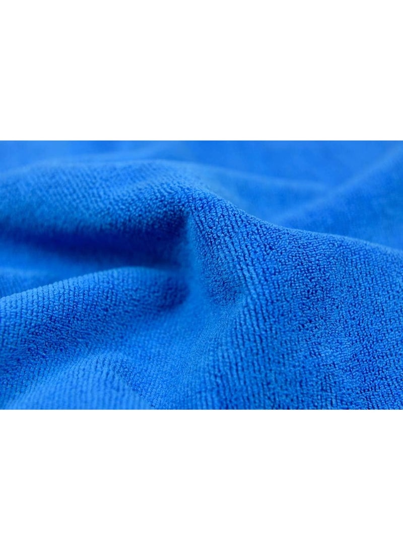 YelaJoy Premium Microfiber Detailing Towels, 340 GSM Lint Free Car Buffing Waxing Polishing Drying Towels (6, Blue, 16x16 Inch) - Image 3