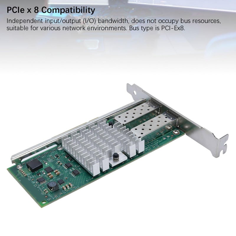 بطاقة شبكة مزدوجة المنفذ 10GbE SFP مع شريحة 82599 للخادم X520DA2 - Image 5
