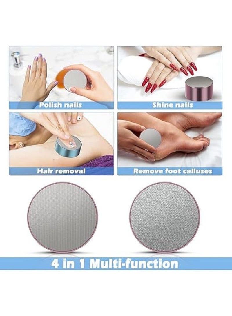 أداة إزالة الشعر الكريستالية السحرية المحمولة – لإزالة الشعر بسهولة وبدون ألم – تمنح بشرة ناعمة (متعدد الالوان) تصميم مريح وسهل الاستخدام في المنزل أو أثناء السفر( قطعة واجدة) - Image 3