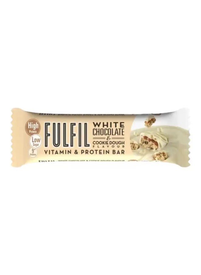 Fulfil Fulfil Vitamin And Protein Bar With White Chocolate And Cookie Dough Flavor- 55gms