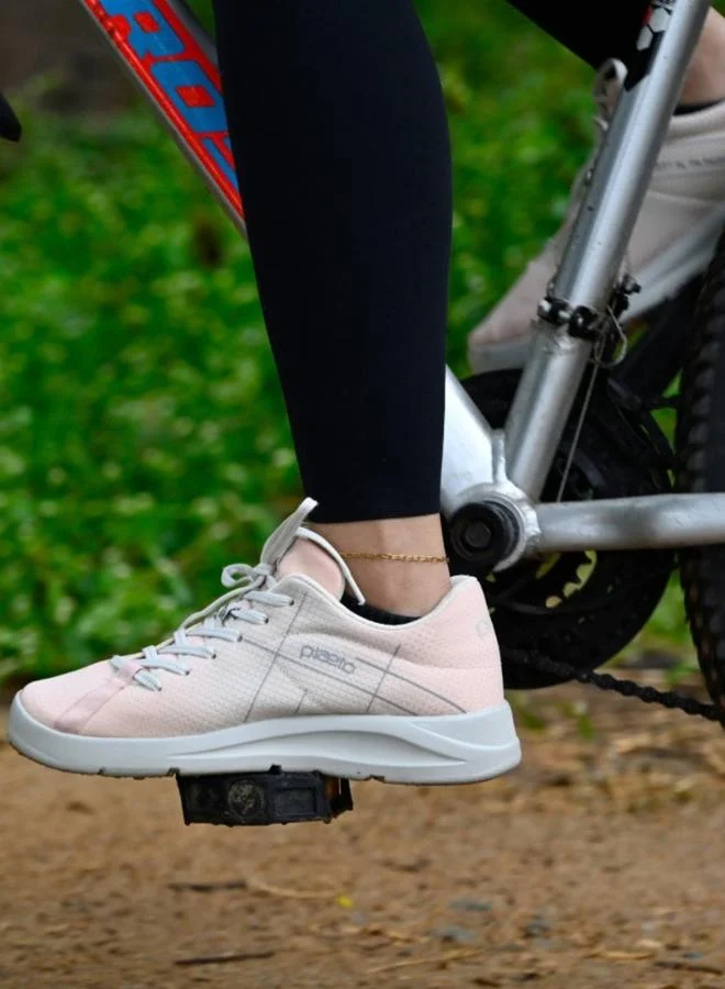 PLAETO Womens Peach Casual Sneakers