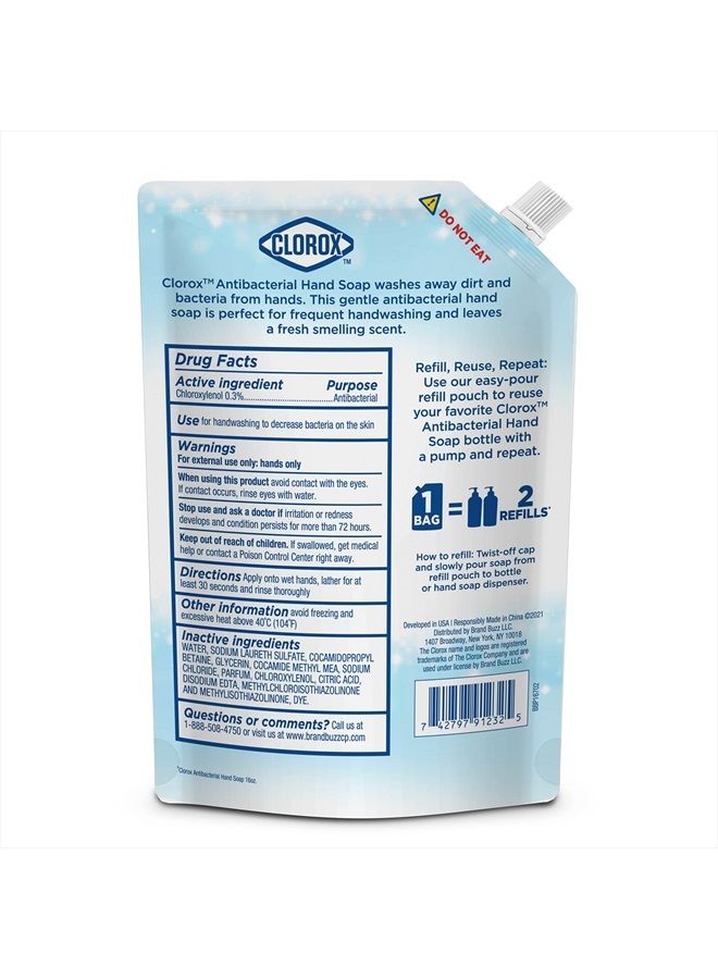 Clorox Liquid Hand Soap Refill 34 oz Scent Liquid Hand Washing Soap Refill Washes Away Dirt on Skin Soft on Hands Tough on Dirt, Strawberry - Clorox Hand Soap, Hand Wash, Foam Soap, Kitchen Hand Soap - Image 5