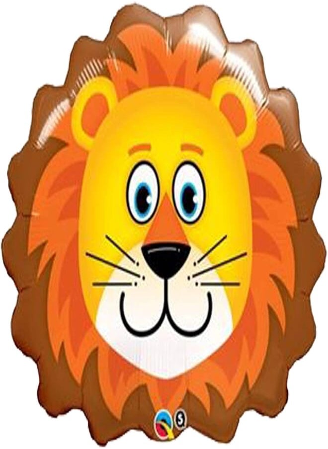 Tamona TamonaLion Cute Big Size Animal Head Balloons Helium Foil Balloons birthday theme Party - 16 Inches 