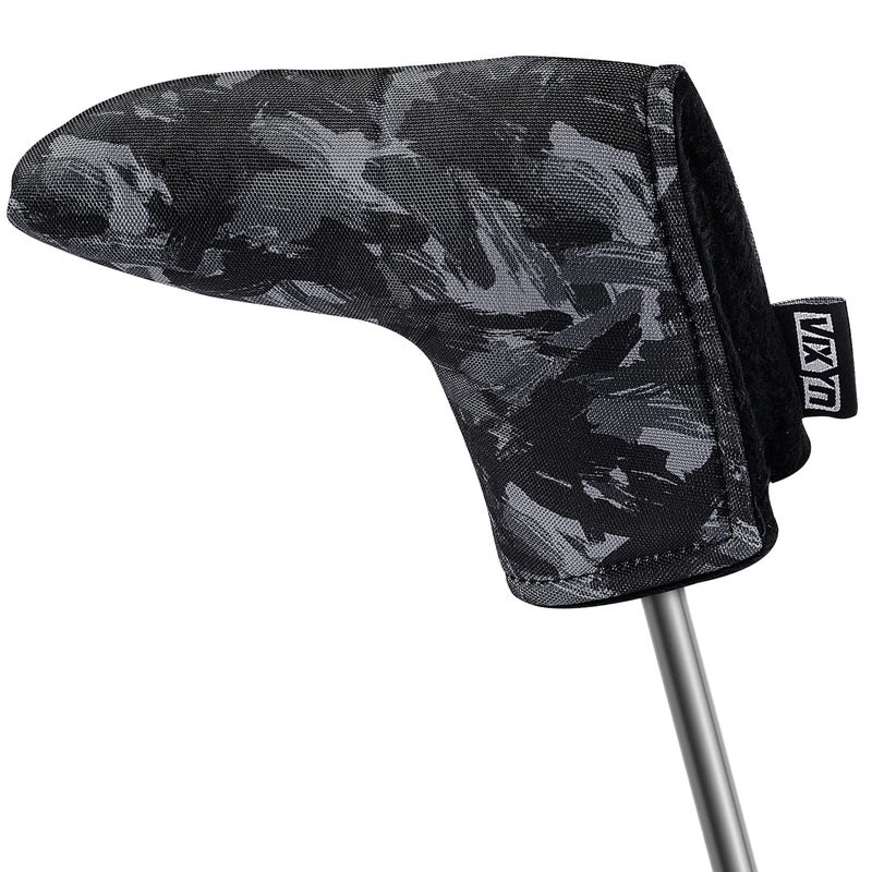 VIXYN Blade Putter Cover Premium Golf Putter Headcovers Magnetic Fleeced Lined Head Covers Black Brush - Image 2