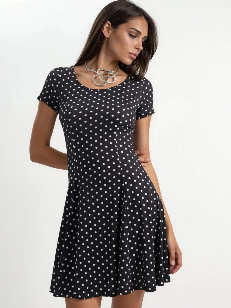 HICCUP Polka Dot Sandy Mini Dress - Image 5