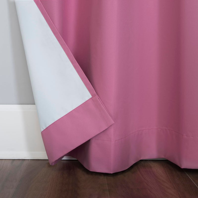 Sun Zero Halton Bright Vibes 100% Total Blackout Grommet Curtain Panel, Pink, 40"W x 84"L (1 Panel) - Image 5