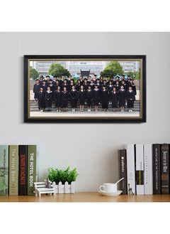 Graduation Photo Frame Size Group Photo Large Group Photo Slender Photo Frame Table For Memorial Mounting Frame Wall-Color:8*14inch [inner Diameter 20.5* 35.5cm ] Can Be Hung Horizontally - 3833 Black Gold Edge, Free Wall-mounted Traceless Nails