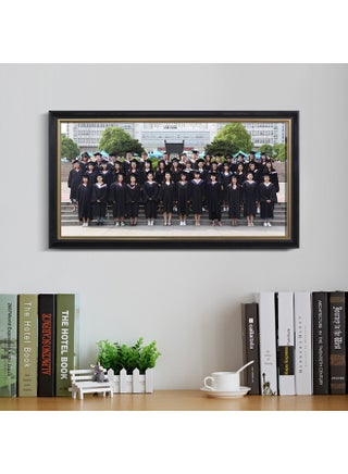 Graduation Photo Frame Size Group Photo Large Group Photo Slender Photo Frame Table For Memorial Mounting Frame Wall-Color:8*14inch [inner Diameter 20.5* 35.5cm ] Can Be Hung Horizontally - 3833 Black Gold Edge, Free Wall-mounted Traceless Nails - pzsku/ZC9A76CDA1FE44F272CABZ/45/1746193021/5b583bac-df5d-4747-b19d-cb2ab5d150c0