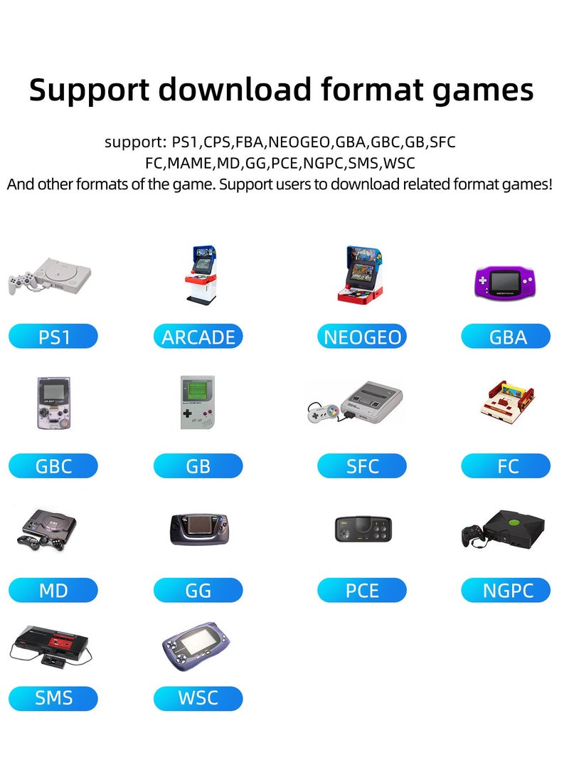 Miyoo - Miyoo Mini Plus+ Portable GBA Game PS1 Handheld Game Console(White 64G) - Image 1