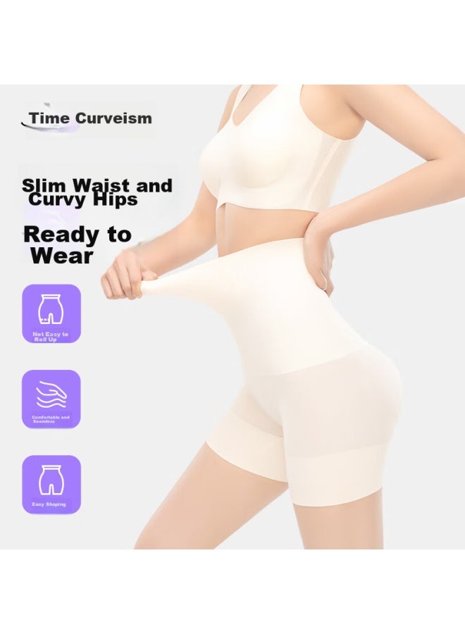 Curveism Curve Control Pants سراويل قصيرة للتحكم في البطن، سراويل رفع، ملابس داخلية تشكيل للنساء، لون البشرة، 1 قطعة، مقاس M - Image 1