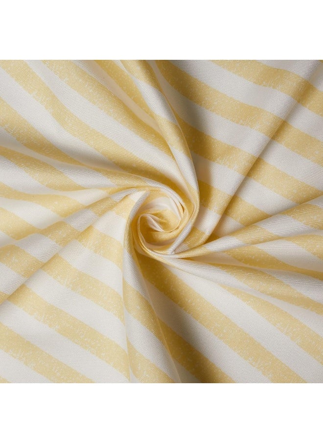 Rae Dunn Rae Dunn Embroidered Sheet Set with Pillowcases, 4 Piece (Yellow Stripes, Queen (U.S. Standard))  - Image 3