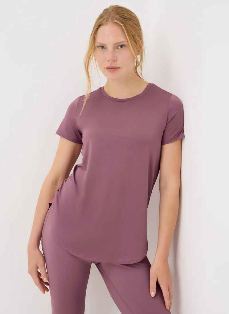 Matalan Souluxe Mauve Longline T-Shirt