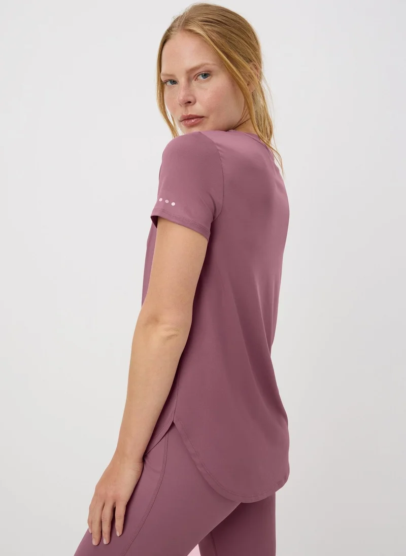 Matalan Souluxe Mauve Longline T-Shirt