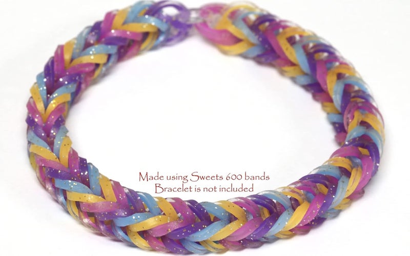 راينبو لووم أشرطة مطاطية من نوع Rainbow Loom Sweets باللون البرتقالي الوردي الفاتح - Image 3