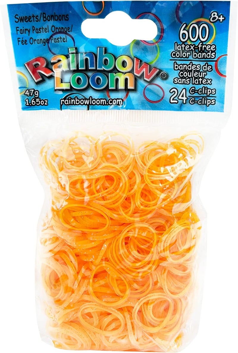 راينبو لووم أشرطة مطاطية من نوع Rainbow Loom Sweets باللون البرتقالي الوردي الفاتح - Image 1