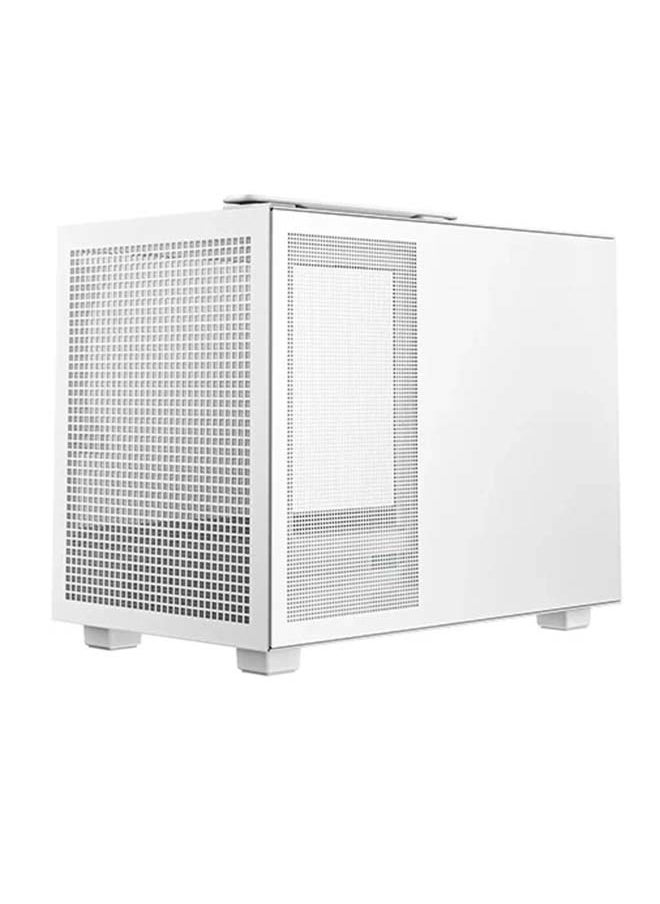 DEEPCOOL - CH160 Mini-ITX High-Airflow Case, Ultimate Portability And Style, Full Sized Air Cooling, Flexible Power Options, ABS+SPCC+Tempered Glass| R-CH160-WHNGI0-G-1 | White - Image 1