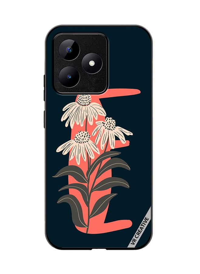 VR CREATIVE Protective Case Cover For Realme C53 Alphabet E Design Multicolour - Image 1