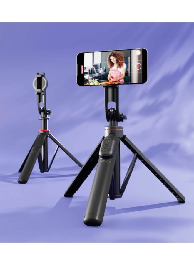 HEATZ ZU35 Selfie Stick Tripod with Detachable Magnetic Phone Mount, 2-in-1 Extendable Design - Image 4