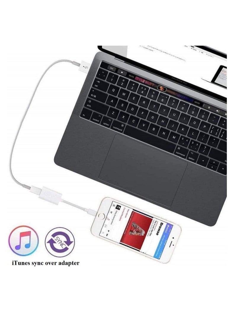 [Apple MFi Certified] iPhone Adapter & Splitter, 2 in 1 Dual Lightning Headphone Jack Aux Audio & Charge Adapter Dongle for iPhone 13/12/SE/11/XS/XR/X/8/7 Support Call + Charge + Sync + Music Control - Image 5