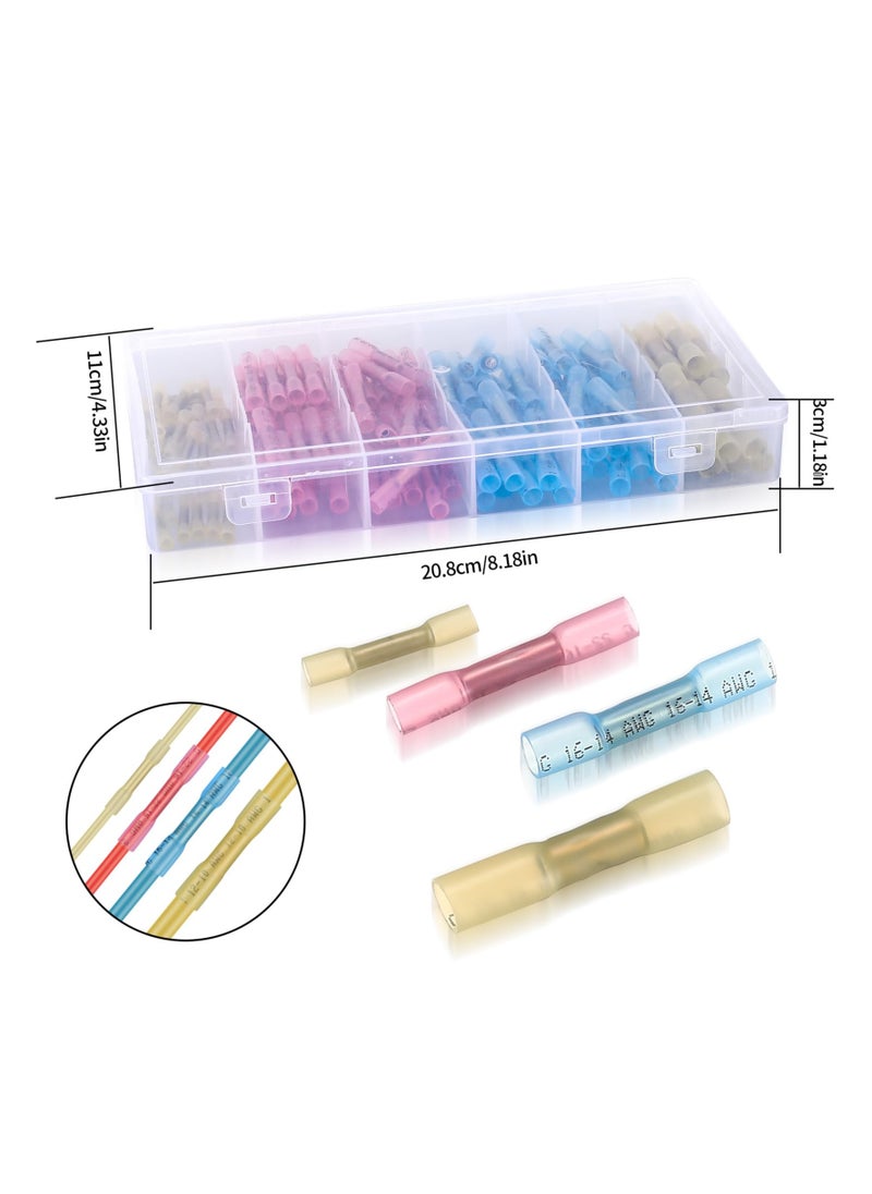 Excefore Heat Shrink Connectors - Electrical Wire Connectors Kit - Insulated Waterproof Marine Automotive Wire Crimp Terminals - AWG 26 – 10 4 Sizes Splice (100 Pcs)  - Image 3