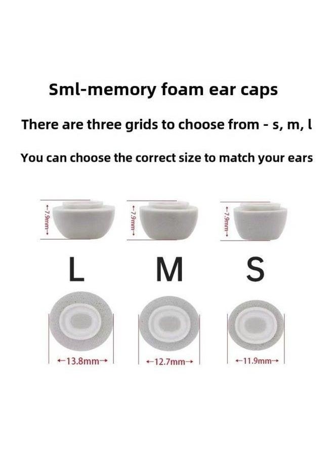 Generic - Suitable For Apple Headset Ear Cap AirPodsPro Earplug Air Memory Sponge 3rd Generation Bluetooth Set Accessories-Color:Off-white Medium-Model:LMS - Image 1