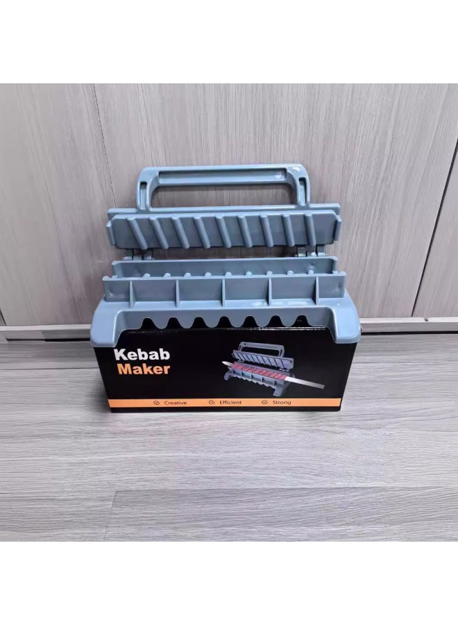 Kebab Mold Skewers Kebab Maker Kebab Maker Outdoor Barbecue Gadget-Specifications:Small-Color:Grey - Image 2