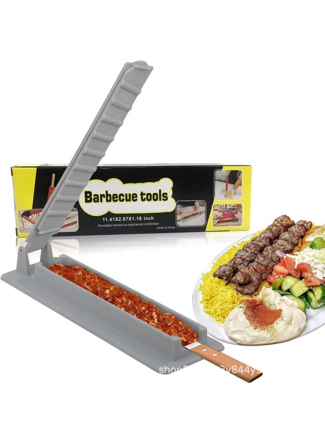 Kebab Mold Skewers Kebab Maker Kebab Maker Outdoor Barbecue Gadget-Specifications:Small-Color:Grey - Image 1