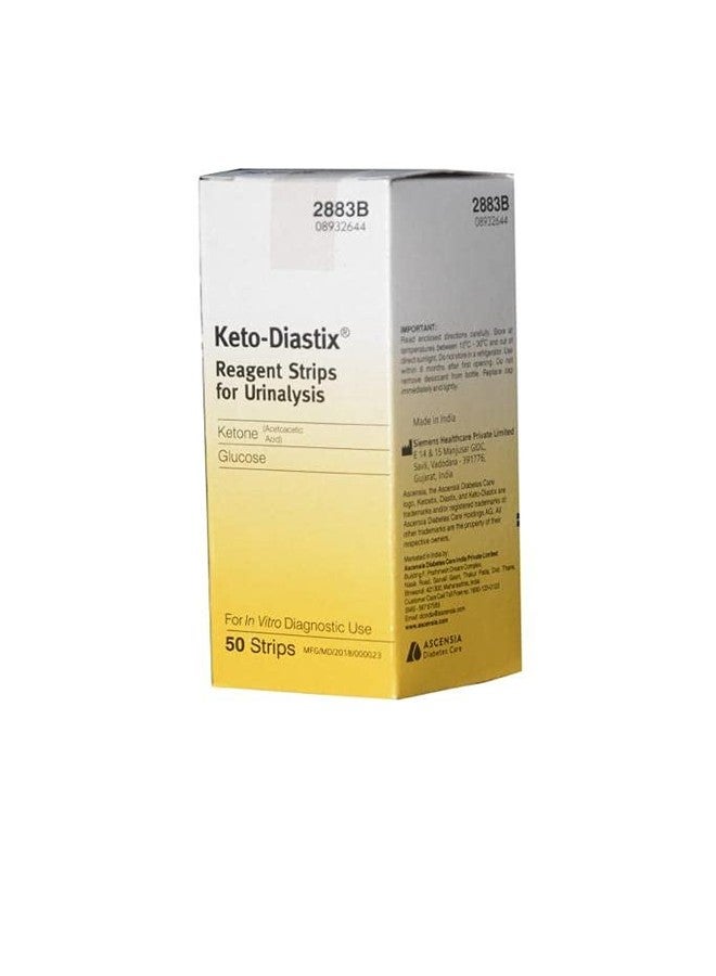 Ascensia Bayers Keto-Diastix Reagent Strips for Urinalysis- 50 Each - Image 2