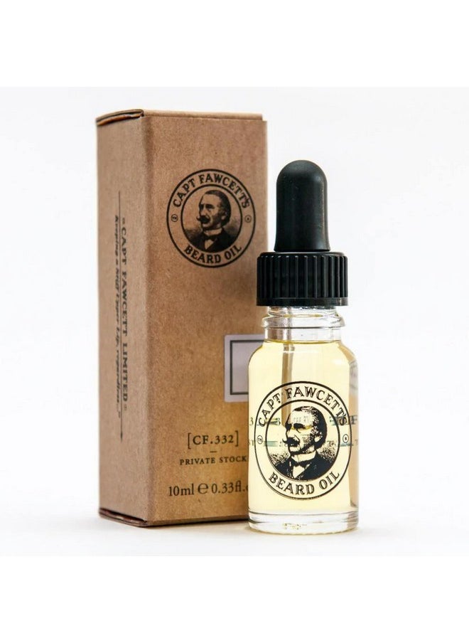CAPTAIN FAWCETT - Aptain Fawcett Signature Series Beard Oils (Private Stock Beard Oil 10Ml Travel Size) - Image 1