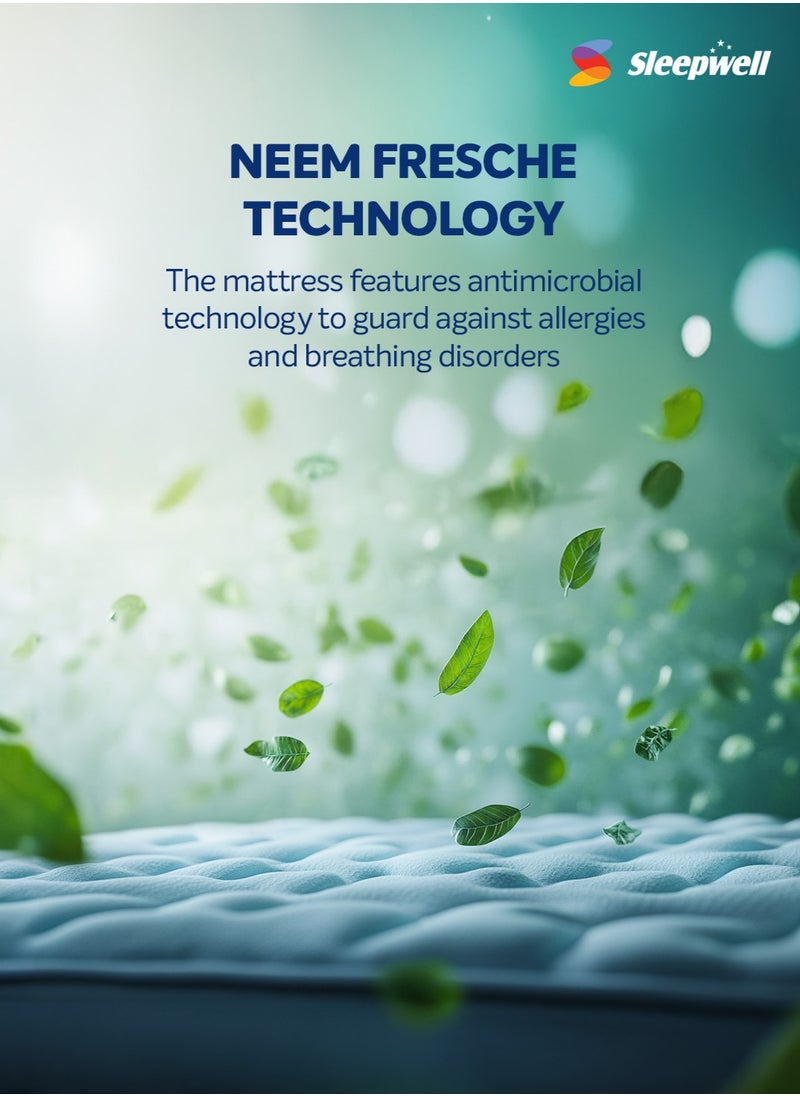 Sleepwell Ortho Pro Profiled Foam | Orthopedic Mattress | Accuprofile Technology | Impressions (Memory) Foam | Spine & Back Supoort | Neem Fresche Technology | Single Size (200L x 90W x 25H cm) | 10 Nights Trial