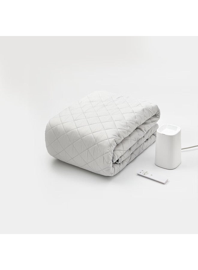 Muji Water Circulation Electric Blanket, Warm Blanket, Electric Mattress Pad, Light Gray, Extra Large Double Size, 180*200cm - Image 2