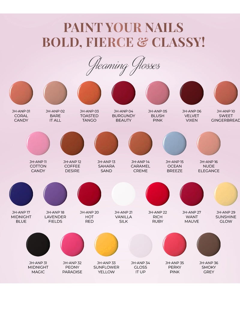 Just Herbs Just Herbs Nail Polish 12 COLOUR Hot Red  - Image 2