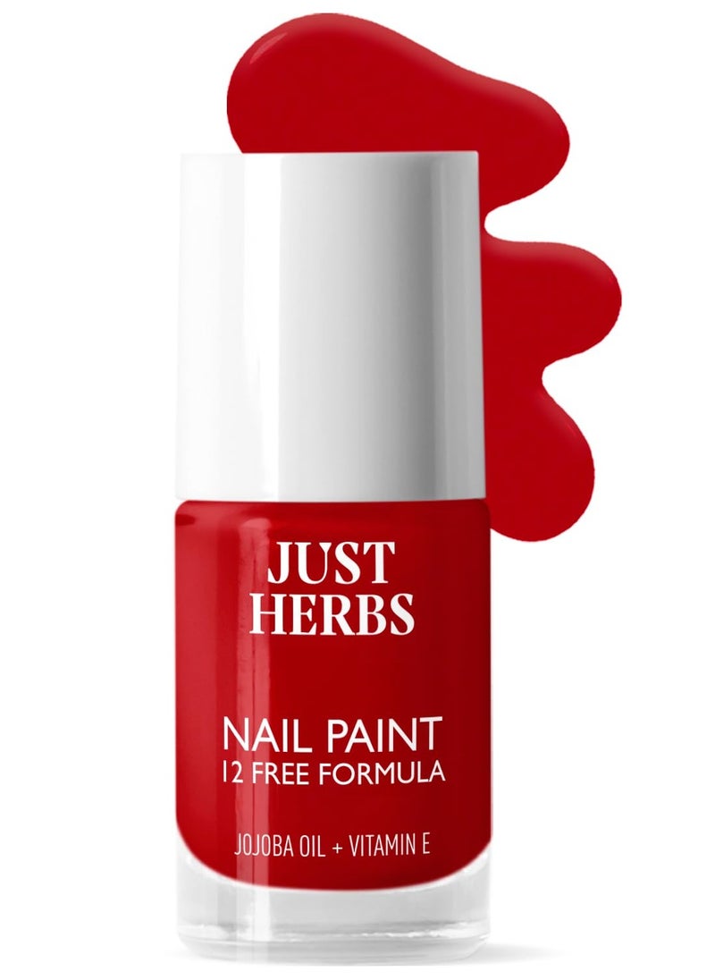 Just Herbs Just Herbs Nail Polish 12 COLOUR Hot Red  - Image 1