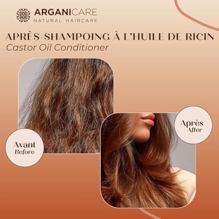 Arganicare | Castor Range | RECONSTRUCTIVE CONDITIONER | Castor | Promotes Growth & Stimulates Growth | Ultra-Nourishing | High Hydration | All hair types | 13.53 fl oz - Image 3