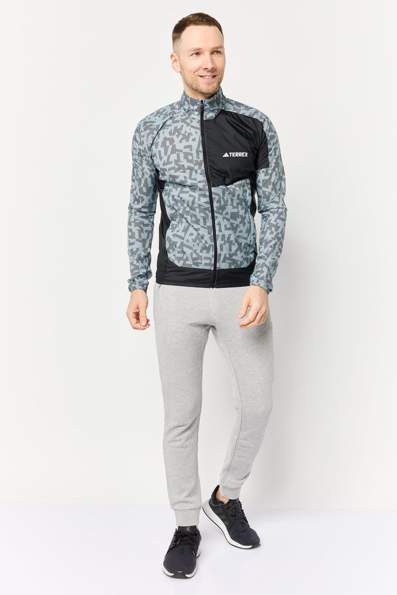 Adidas Men Sportswear Fit Long Sleeve Outdoor Jacket, Multicolor  - Image 2