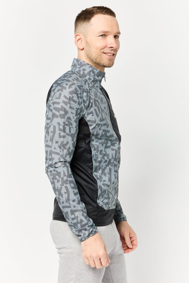 Adidas Men Sportswear Fit Long Sleeve Outdoor Jacket, Multicolor  - Image 3