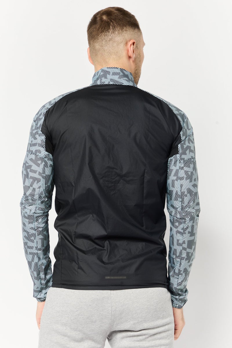 Adidas Men Sportswear Fit Long Sleeve Outdoor Jacket, Multicolor  - Image 4