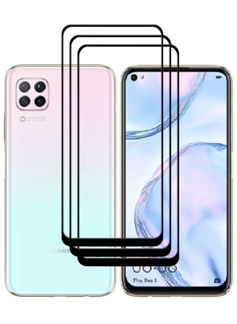 ACLIX 3 Pieces Antistatic ESD Dustproof Premium Quality High Definition Tempered Glass Screen Protector Designed For Huawei nova 7i - Image 1