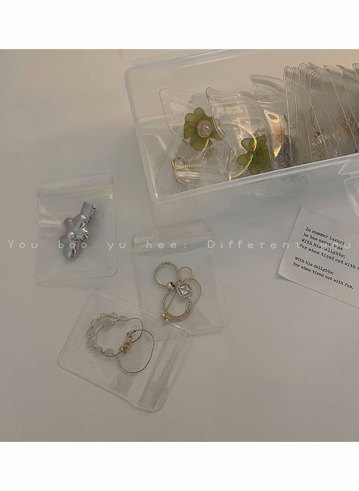 Compact Jewelry Organizer with 30 Clear Pouches for Easy Storage - Image 4