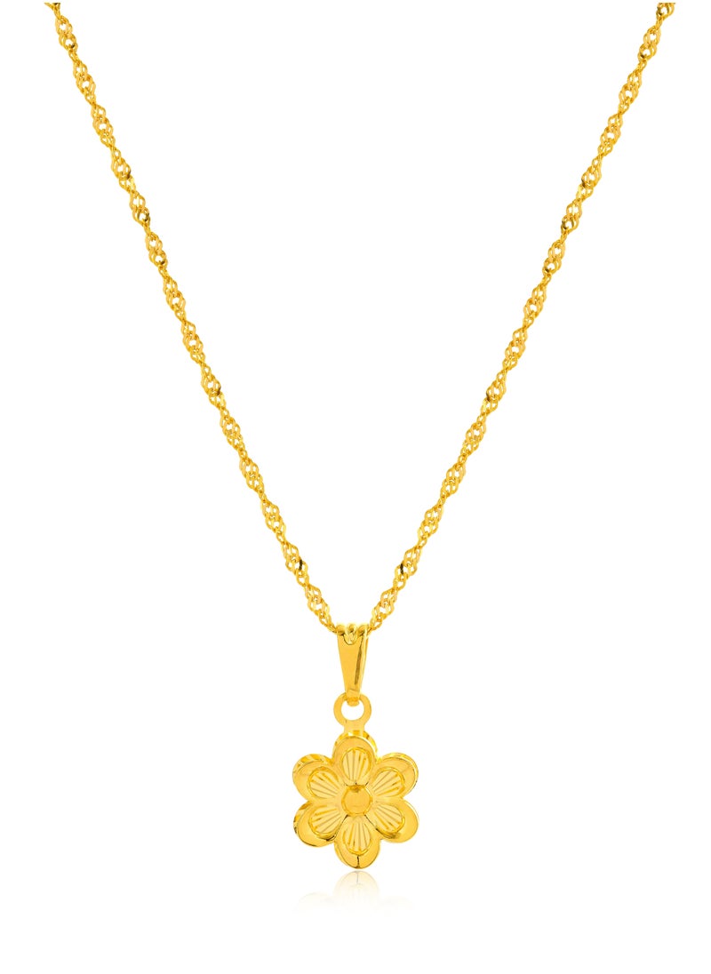 BAFLEH JEWELLERY Discover the Beauty of This Exquisitely Crafted 21K Flower-Shaped Necklace  - Image 3