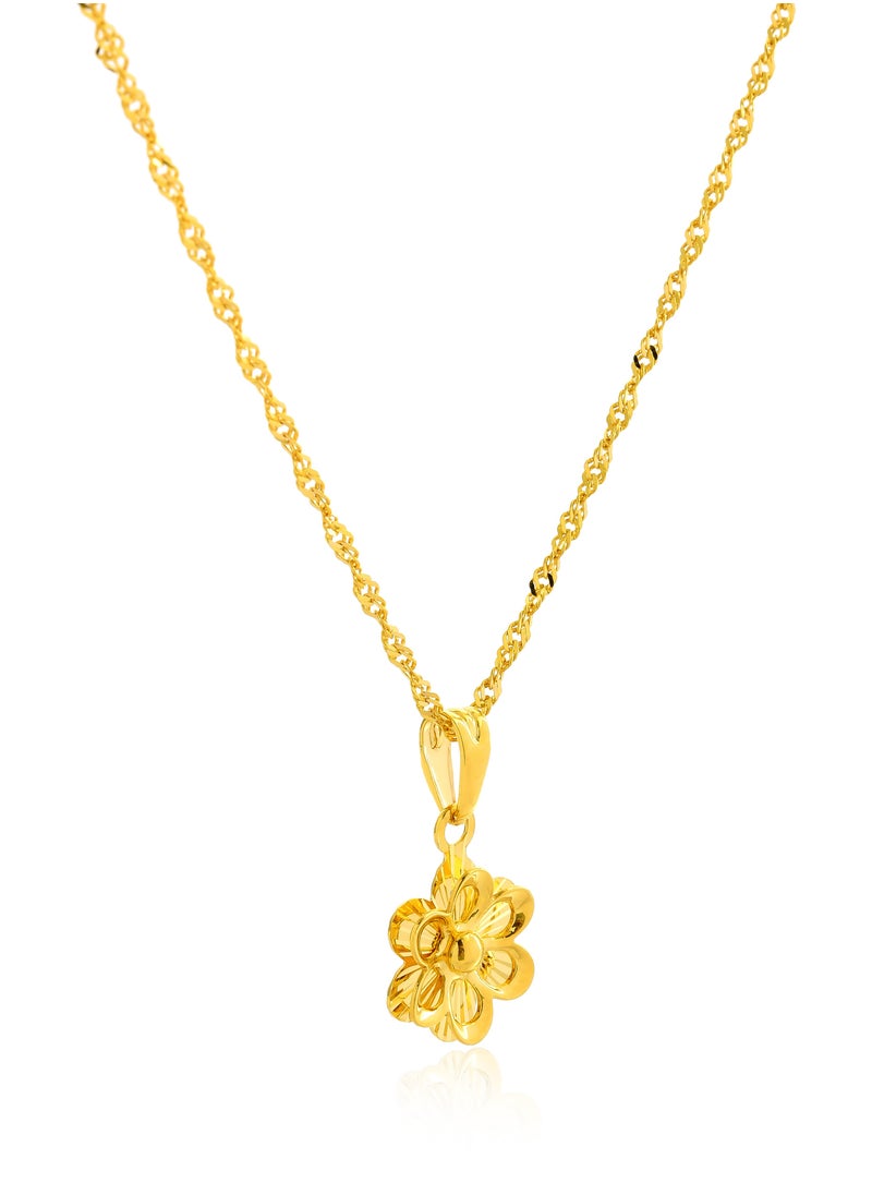 BAFLEH JEWELLERY Discover the Beauty of This Exquisitely Crafted 21K Flower-Shaped Necklace  - Image 2