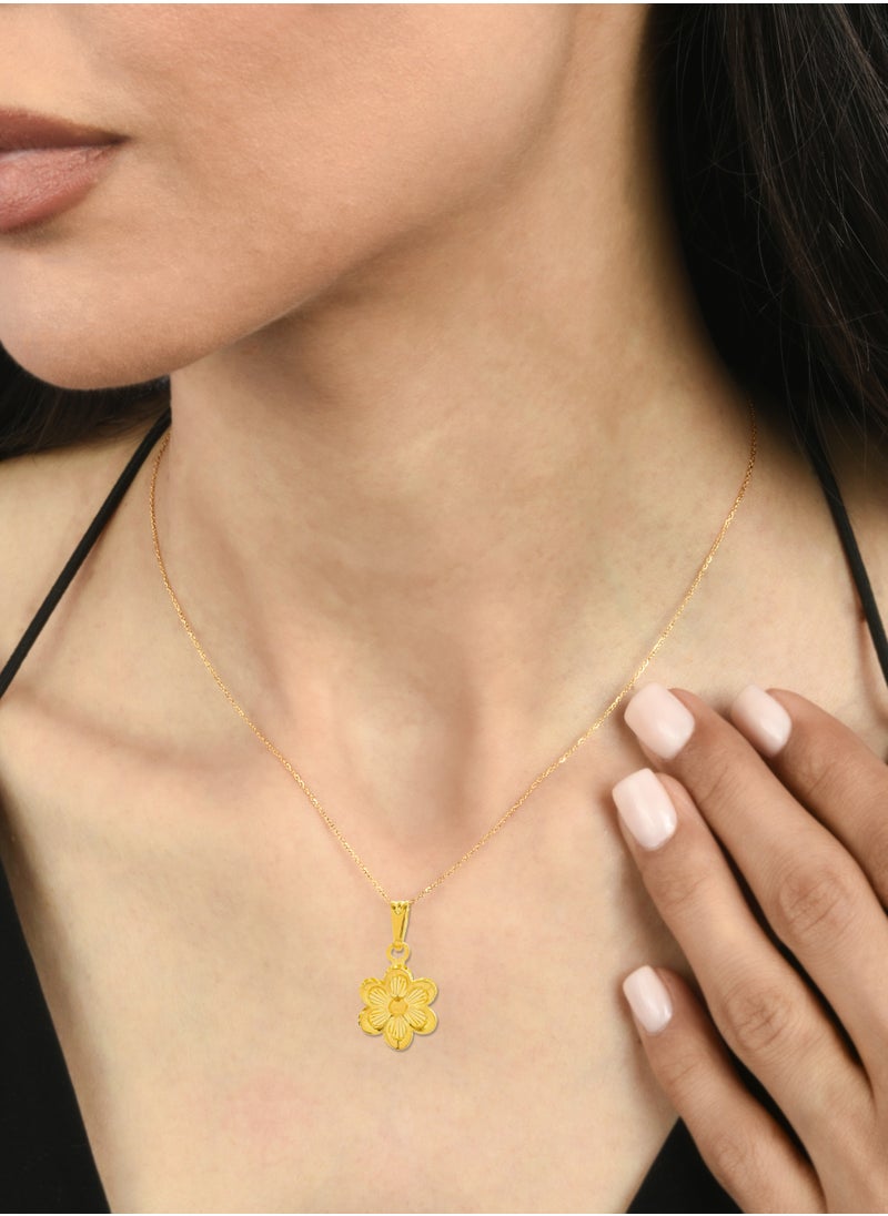 BAFLEH JEWELLERY Discover the Beauty of This Exquisitely Crafted 21K Flower-Shaped Necklace  - Image 5