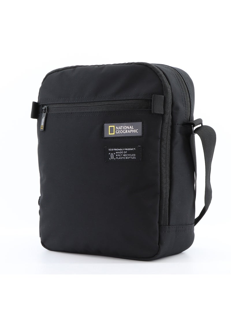 NATIONAL GEOGRAPHIC National Geographic Mutation Vertical Shoulder Bag Black, Compact Durable Water Resistant Light Weight Travel Casual Outdoor Crossbody Bag For Men And Women  - Image 2