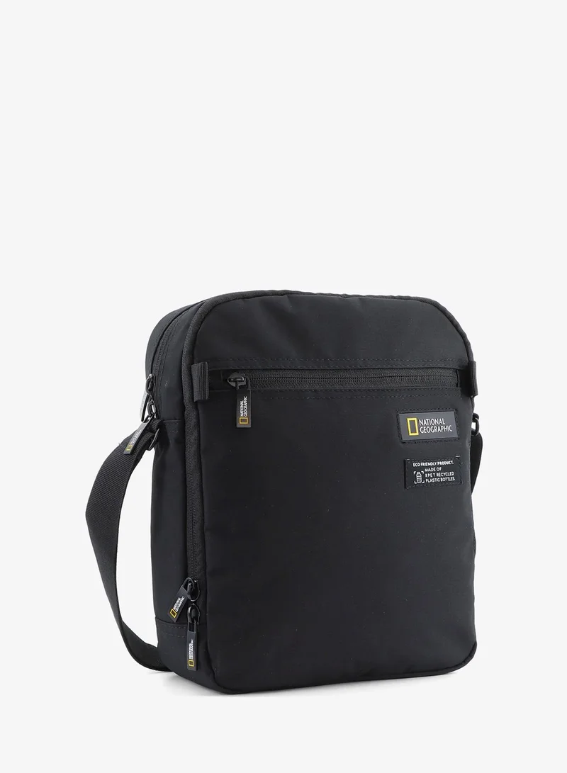 NATIONAL GEOGRAPHIC  National Geographic Mutation Vertical Shoulder Bag Black, Compact Durable Water Resistant Light Weight Travel Casual Outdoor Crossbody Bag For Men And Women  | Best Price UAE