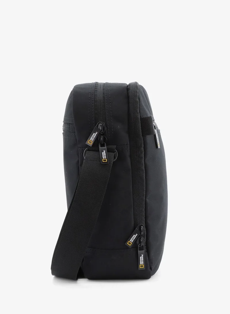 NATIONAL GEOGRAPHIC  National Geographic Mutation Vertical Shoulder Bag Black, Compact Durable Water Resistant Light Weight Travel Casual Outdoor Crossbody Bag For Men And Women  | Best Price UAE
