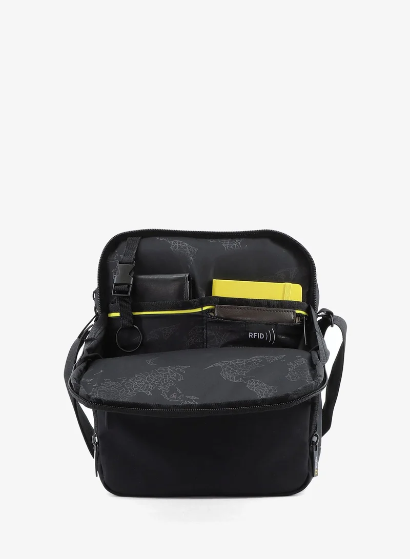 NATIONAL GEOGRAPHIC  National Geographic Mutation Vertical Shoulder Bag Black, Compact Durable Water Resistant Light Weight Travel Casual Outdoor Crossbody Bag For Men And Women  | Best Price UAE