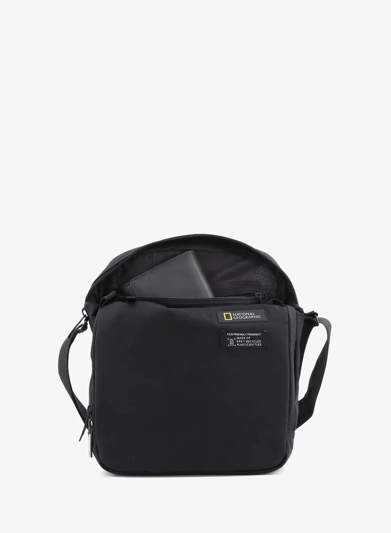 NATIONAL GEOGRAPHIC  National Geographic Mutation Vertical Shoulder Bag Black, Compact Durable Water Resistant Light Weight Travel Casual Outdoor Crossbody Bag For Men And Women  | Best Price UAE