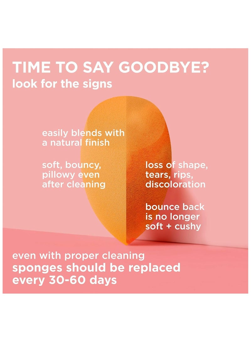 مجموعة مكونة من فرش مكياج مع إسفنجة لمزج الآيشادو وكريم الأساس والبلش والكونسيلر للحصول على مظهر طبيعي ناعم - Image 3