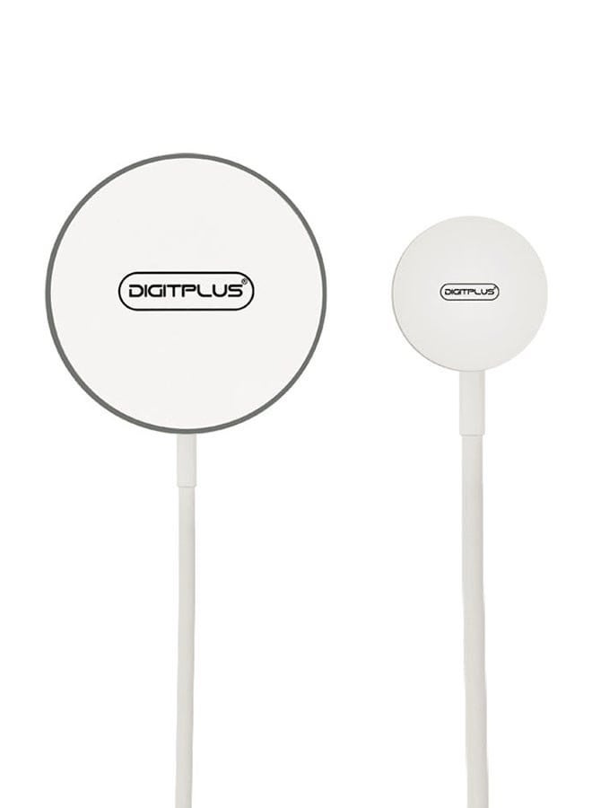 ديجيتبلس كابل شحن سريع مغناطيسي 3 في 1 من Digitplus DP-W10 - شاحن عالمي للهواتف المحمولة والساعات وسماعات AirPods - Image 1